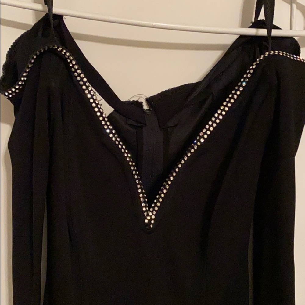Long Black off the shoulder Dress